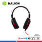 AURICULAR GAMING HALION S2 MONKEY NEGRO/ROJO