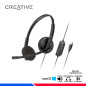AURICULAR CREATIVE HS-220, USB, BLACK AURICULAR CREATIVE HS-220, USB, BLACK