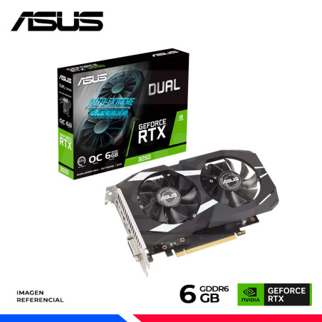 VGA ASUS GEFORCE NVIDIA RTX 3050 DUAL OC Edition 6GB GDDR6