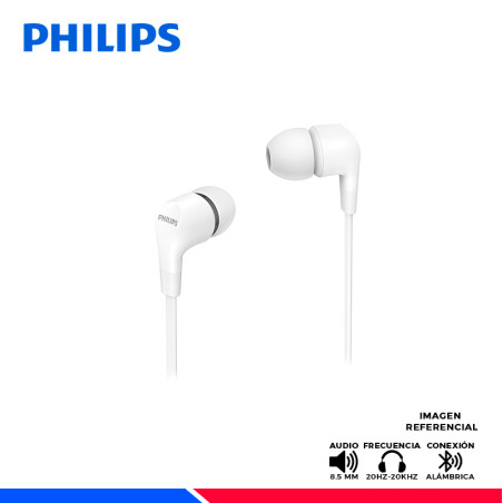 AURICULAR PHILIPS TAE1105, IN EAR. BLANCO