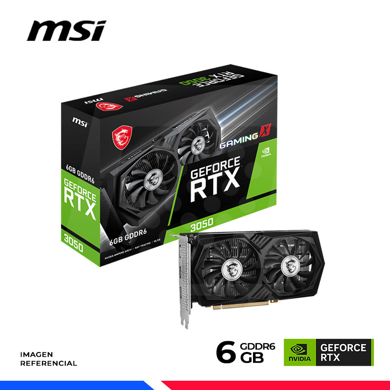 VGA MSI GEFORCE RTX 3050 GAMING X 6GB GDDR6