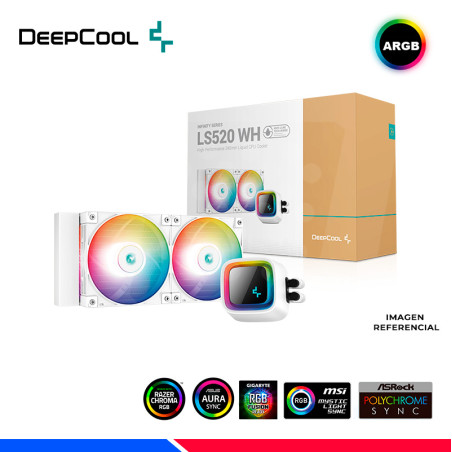 REFRIGERACION LIQUIDA DEEPCOOL GAMMAXX LS520 WH, LED RGB