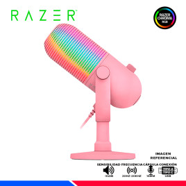 MICROFONO RAZER SEIREN V3 CHROMA, USB, PINK