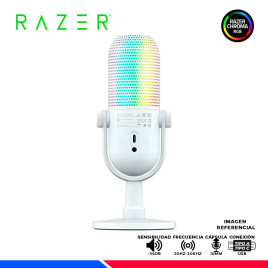 MICROFONO RAZER SEIREN V3 CHROMA, USB, WHITE