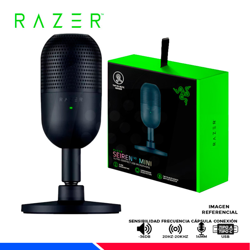MICROFONO RAZER SEIREN V3 MINI, USB, BLACK