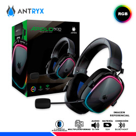 AURICULAR ANTRYX APOLO 500 TRIX, INALAMBRICO/BT, RGB