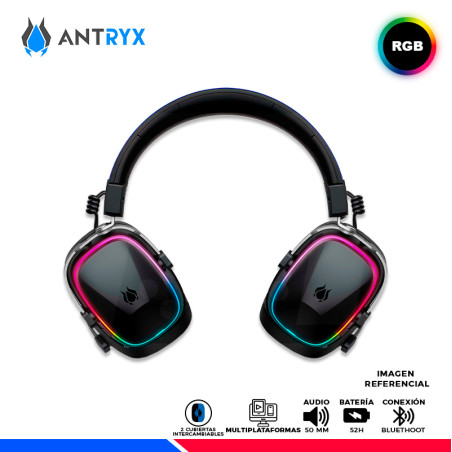 AURICULAR ANTRYX APOLO 500 TRIX, INALAMBRICO/BT, RGB