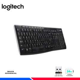 TECLADO INALAMBRICO LOGITECH K270, RECEPTOR UNIFYING, BLACK
