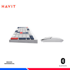 KIT TECLADO Y MOUSE HAVIT KB830W-SP, INALAMBRICO/BT
