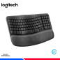TECLADO LOGITECH ERGO WAVE KEYS, ERGONOMICO, INALAMBRICO BOLT/BT, GRAPHITE