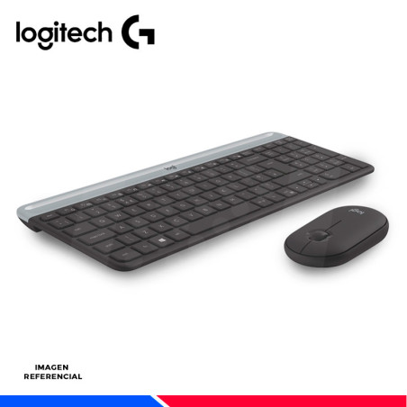 KIT TECLADO Y MOUSE LOGITECH INALAMBRICO SLIM MK470.