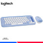 COMBO LOGITECH TECLADO + MOUSE POP ICON, BT/WIRELESS, LILA