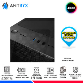 CASE ANTRYX SENTRY PLUS, 4 COOLER ARGB,