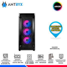 CASE ANTRYX SENTRY PLUS, 4 COOLER ARGB,