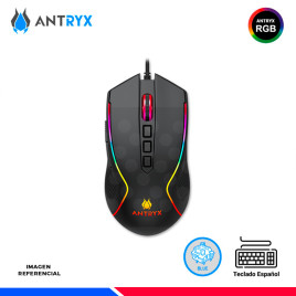 KIT GAMING ANTRYX GC-5500, TECLADO MECANICO + MOUSE, SWITCH BLUE