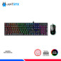 KIT GAMING ANTRYX GC-3100 BLACK, TECLADO SWITCH RED Y MOUSE KIT GAMING ANTRYX GC-3100 BLACK, TECLADO SWITCH RED Y MOUSE