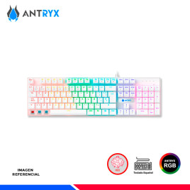 KIT GAMING ANTRYX GC-3100 WHITE, TECLADO SWITCH RED Y MOUSE