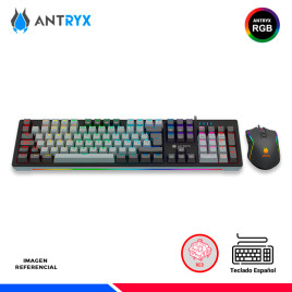 KIT GAMING ANTRYX GC-5600, TECLADO MECANICO + MOUSE, SWITCH RED