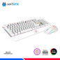 KIT GAMING GC 5100 WHITE ANTRYX, TECLADO + MOUSE, SWITCH RED KIT GAMING GC 5100 WHITE ANTRYX, TECLADO + MOUSE, SWITCH RED