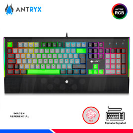 TECLAD MECANICO ANTRYX MK ZIGRA EVO, BLACK/GRAY, SWITCH RED