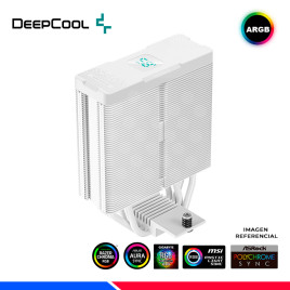 COOLER DE PROCESADOR DEEPCOOL AG400 DIGITAL WH, ARGB