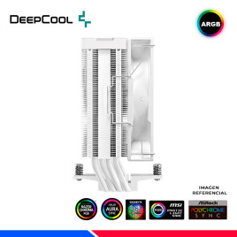 COOLER DE PROCESADOR DEEPCOOL AG400 DIGITAL WH, ARGB