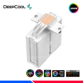 COOLER DE PROCESADOR DEEPCOOL AG400 DIGITAL WH, ARGB