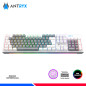 TECLADO MECANICO ANTRYX MK860L WHITE, SWITCH PURPLE TECLADO MECANICO ANTRYX MK860L WHITE, SWITCH PURPLE