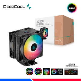 COOLER DE PROCESADOR DEEPCOOL AG400 DIGITAL PLUS, ARGB