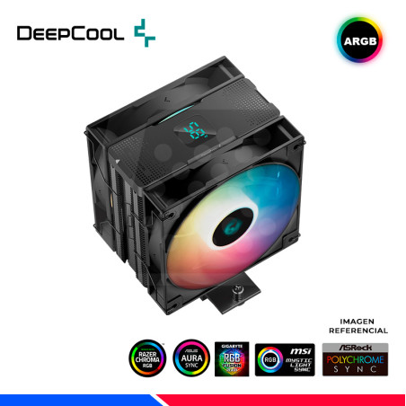 COOLER DE PROCESADOR DEEPCOOL AG400 DIGITAL PLUS, ARGB