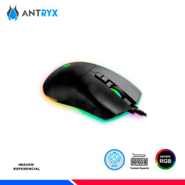 KIT GAMING ANTRYX GC-3100 X3 BLACK, TECLADO SWITCH BLUE, MOUSE Y AURICULAR