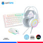 KIT GAMING ANTRYX GC-3100 X3 WHITE, TECLADO SWITCH BLUE, MOUSE, AURICULAR KIT GAMING ANTRYX GC-3100 X3 WHITE, TECLADO SWITCH BLUE, MOUSE, AURICULAR