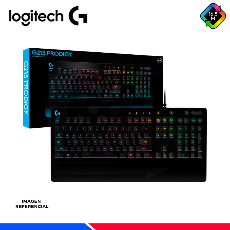 TECLADO GAMER LOGITECH G213 PRODIGY RGB TECLADO GAMER LOGITECH G213 PRODIGY RGB