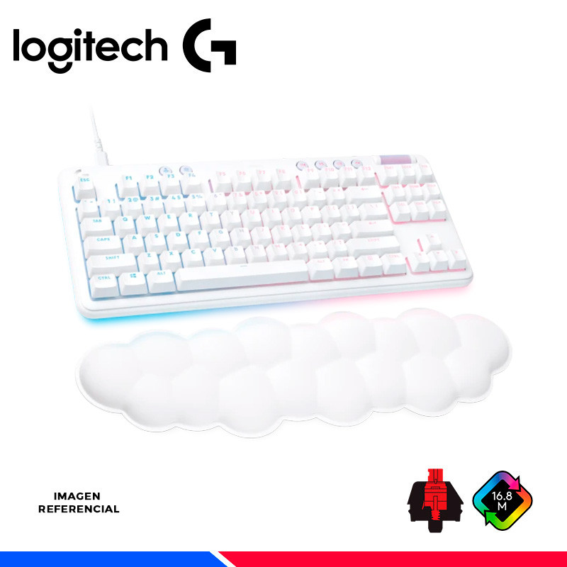 TECLADO MECANICO LOGITECH G713, LINEAR, SWITCH GX RED, RGB, WHITE TECLADO MECANICO LOGITECH G713, LINEAR, SWITCH GX RED, RGB, WHITE