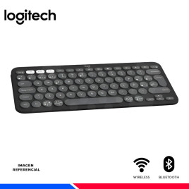 TECLADO LOGITECH PEBBLE 2 K380S WIRELESS/BLUETOOTH GRAFITO