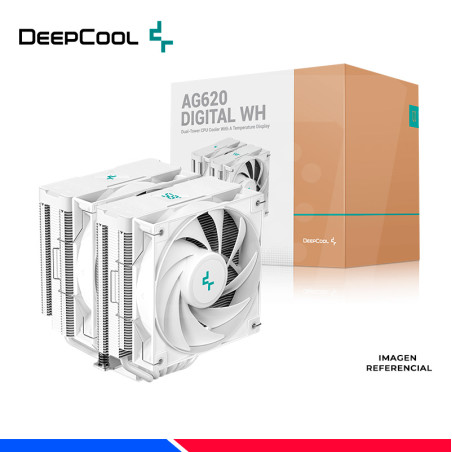 COOLER DE PROCEADOR DEEPCOOL AG620 DIGITAL WH