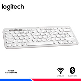 TECLADO LOGITECH PEBBLE 2 K380S WIRELESS/BLUETOOTH WHITE