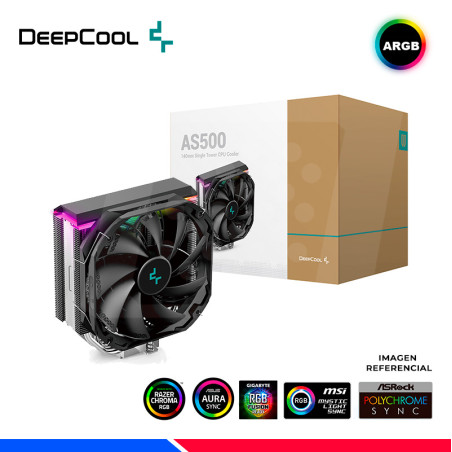 COOLER DE PROCESADOR DEEPCOOL AS500, RGB