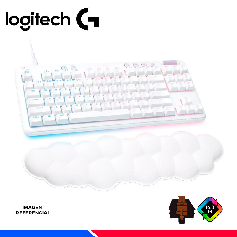 TECLADO MECANICO LOGITECH G713 TKL, TACTILE, SWITCH GX BROWN, RGB, WHITE TECLADO MECANICO LOGITECH G713 TKL, TACTILE, SWITCH GX BROWN, RGB, WHITE