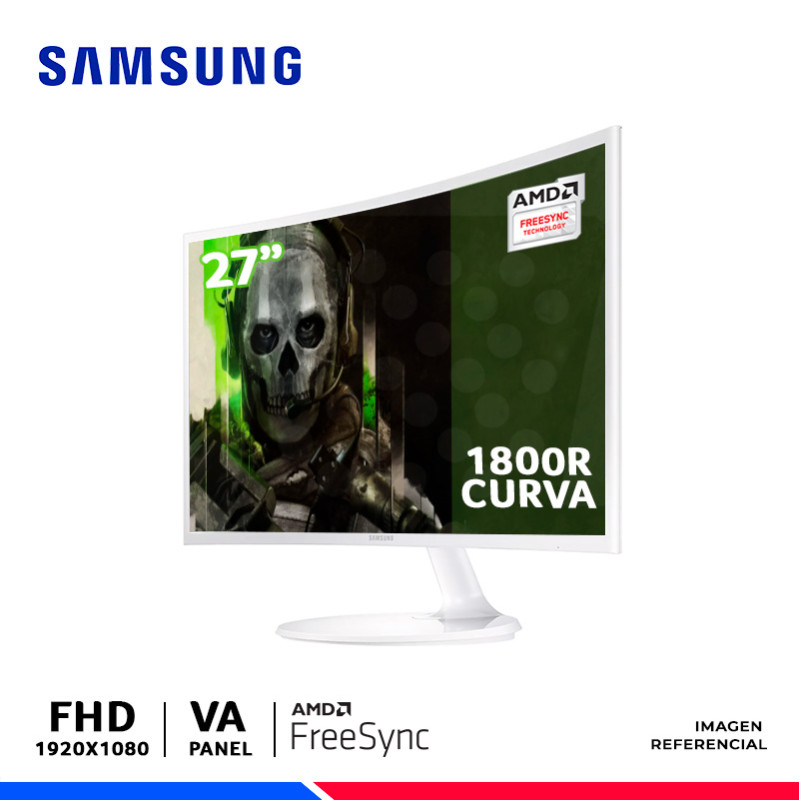 MONITOR SAMSUNG LC27F391FHNXZA, 27" CURVO VA, FHD, 60Hz, 4ms, FreeSync