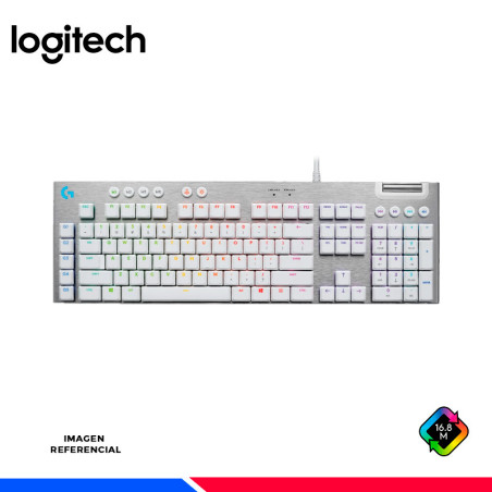 TECLADO MECANICO LOGITECH G815 TACTILE LIGHTSYNC RGB, BLANCO