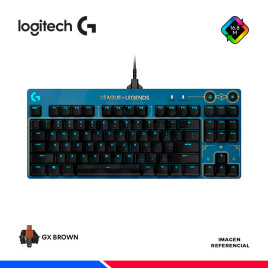 TECLADO MECANICO LOGITECH PRO OF LEGENDS, GX BROWN TACTILES RGB