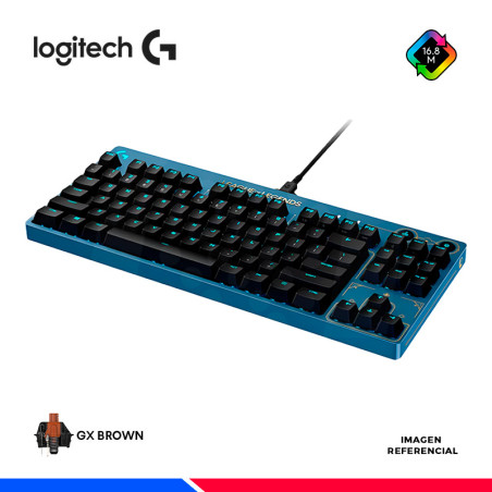 TECLADO MECANICO LOGITECH PRO OF LEGENDS, GX BROWN TACTILES RGB