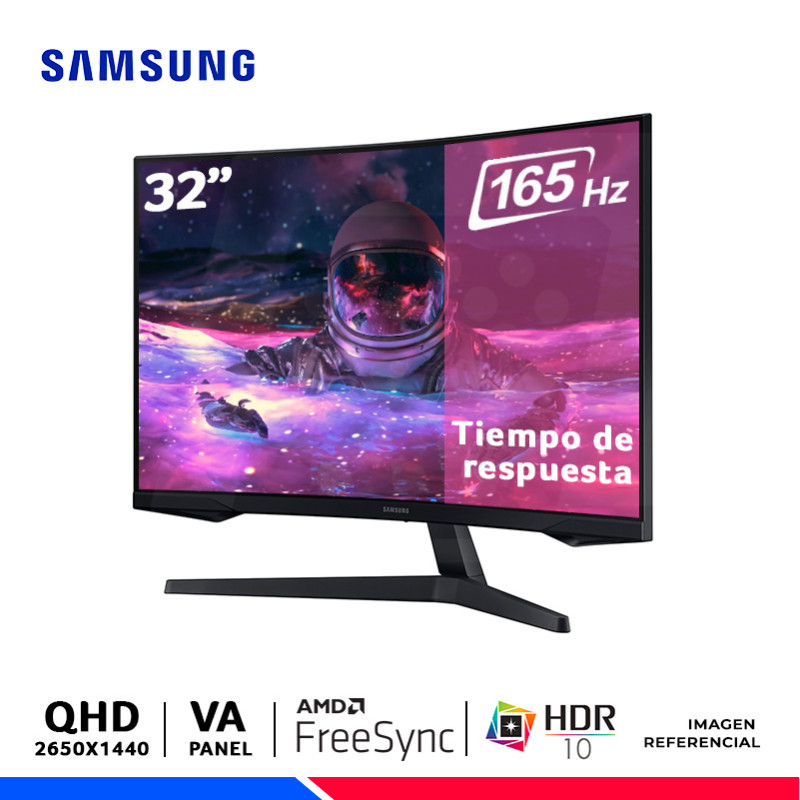 MONITOR SAMSUNG LS32CG552ELXPE, Odyssey G5, 32" CURVO VA, QHD, 165Hz, 1ms, FreeSync MONITOR SAMSUNG LS32CG552ELXPE, Odyssey G5, 32" CURVO VA, QHD, 165Hz, 1ms, FreeSync
