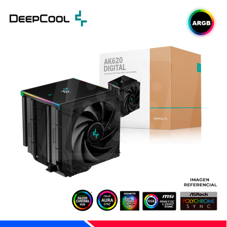 COOLER DE PROCESADOR DEEPCOOL AK620 DIGITAL