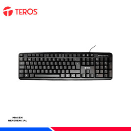 KIT TECLADO Y MOUSE TEROS TE4062N, USB, BLACK