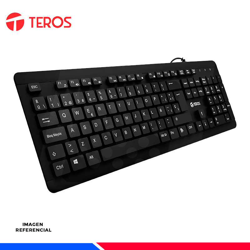 TECLADO TEROS TE-4065N, LAVABLE, IPX7, USB, BLACK TECLADO TEROS TE-4065N, LAVABLE, IPX7, USB, BLACK