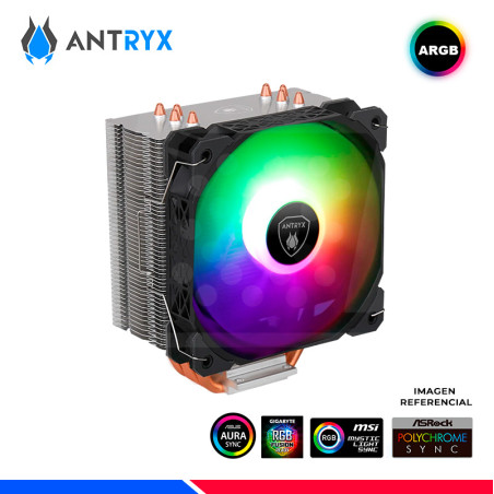 COOLER DE PROCESADOR ANTRYX MIRAGE 410, ARGB