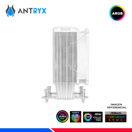 COOLER DE PROCESADOR ANTRYX MIRAGE INFINITY WHITE, ARGB