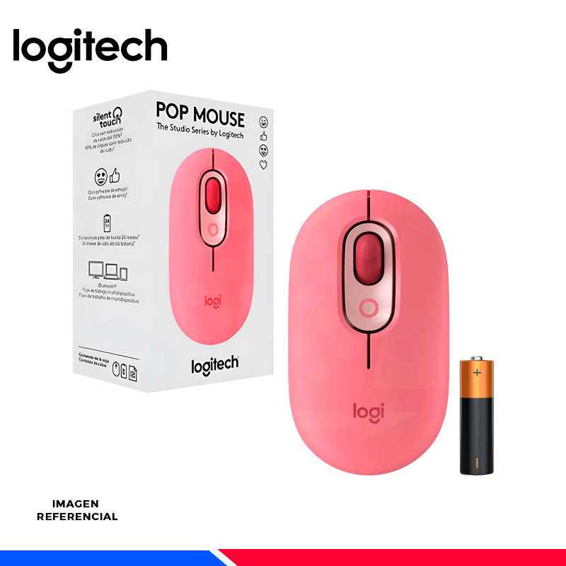 MOUSE LOGITECH POP BLUETOOTH CORAL/ROSE